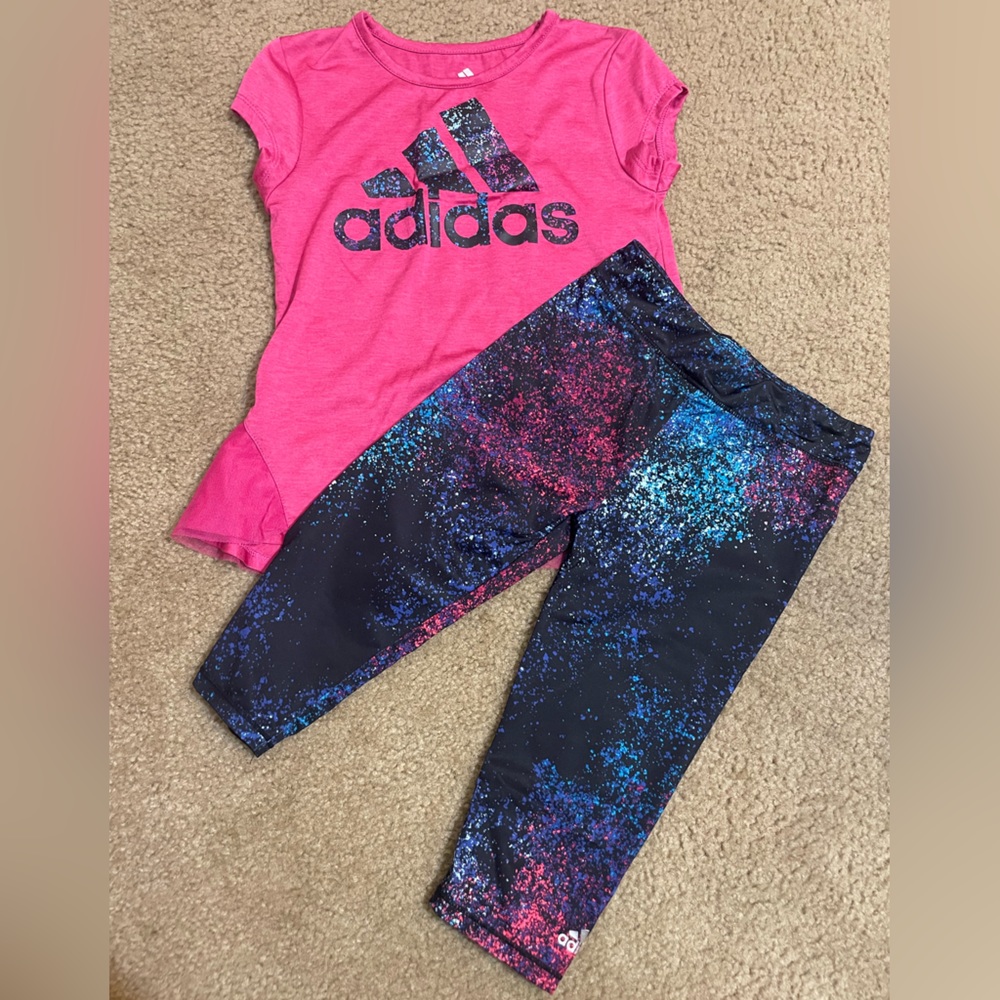 Girls Adidas Shirt/Pant set
